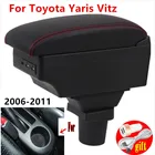 Подлокотник для Toyota Yaris Vitz Hatchback 1998-2011, консоль для хранения 2007 2008 2009 2010 светодиодный индикатором