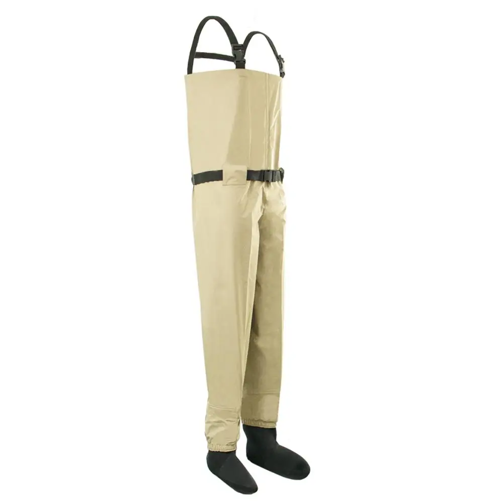 

Neygu fly fishing chest Waders, breathable and Waterproof rain wading pants attached with stocking foot