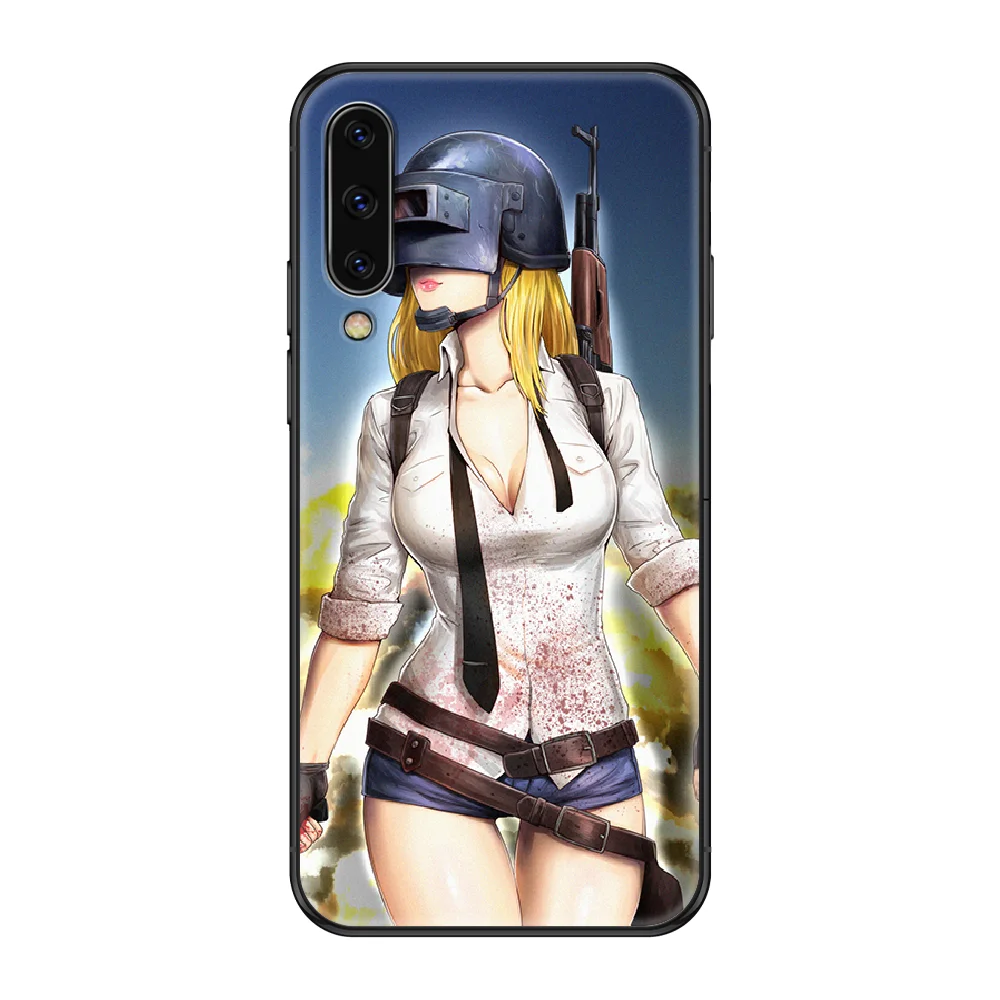 Чехол для телефона Game PUBG Samsung Galaxy A 3 5 8 9 10 20 30 40 50 70 E S Plus 2016 2017 2018 2019 черный роскошный