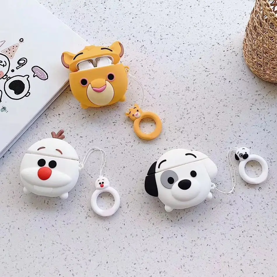 3D Bluetooth беспроводной чехол для наушников для AirPods чехол силиконовый тост Защитная крышка аксессуары для Apple Air pods коробка