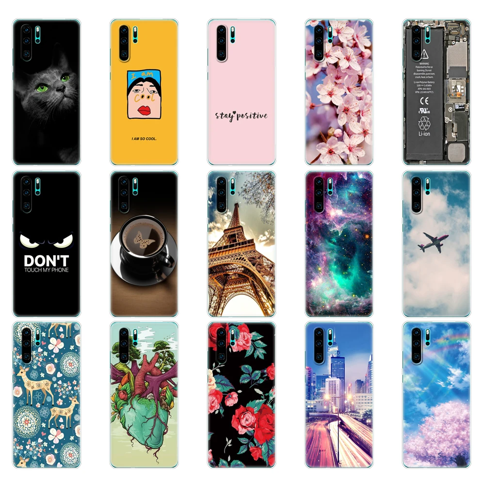 Чехол для Huawei P30 Pro чехол P30Pro бампер силиконовый мягкий TPU задняя крышка телефона