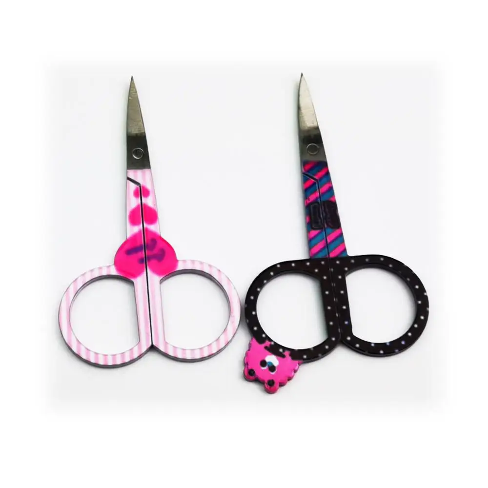 2 шт./лот ножницы для ногтей нержавеющая сталь маникюрная машинка стрижки бровей