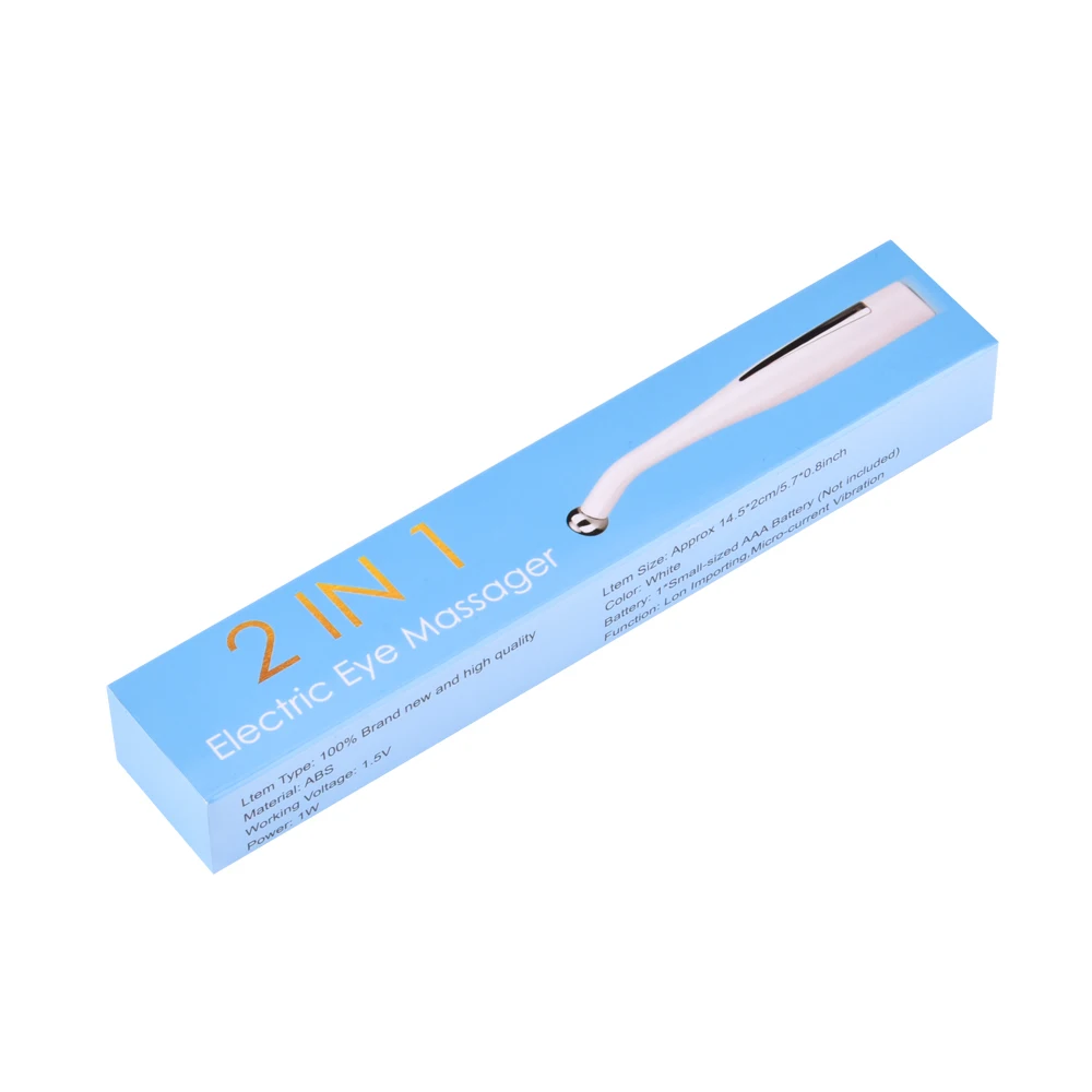 2 в 1 Электрический массажер для глаз виде ручки устройство удаления темных