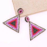 statement new design oorbellen vrouwen crystal colorful beads pendant earrings for women bohemian bridal earrings accessories