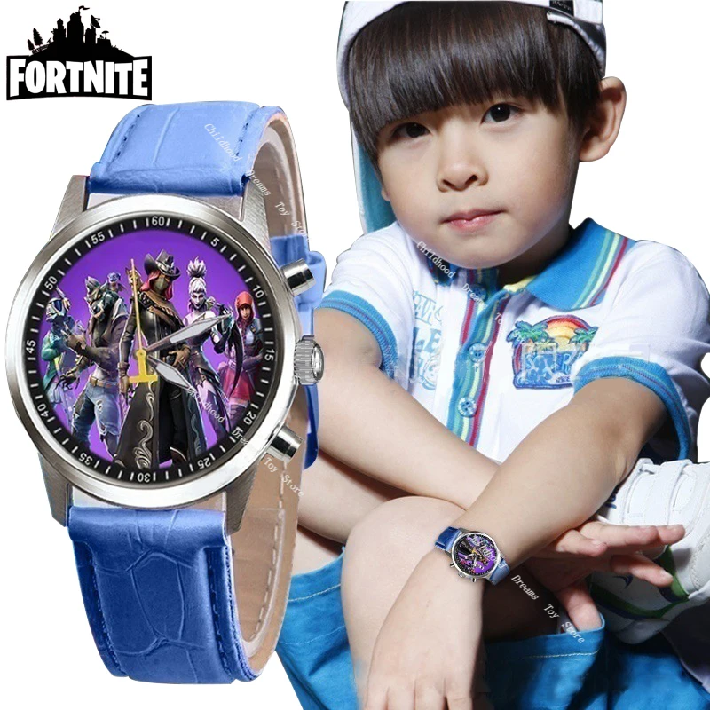 Часы Fortnite кожа кварцевые часы из нержавеющей стали для мужчин и женщин мальчиков