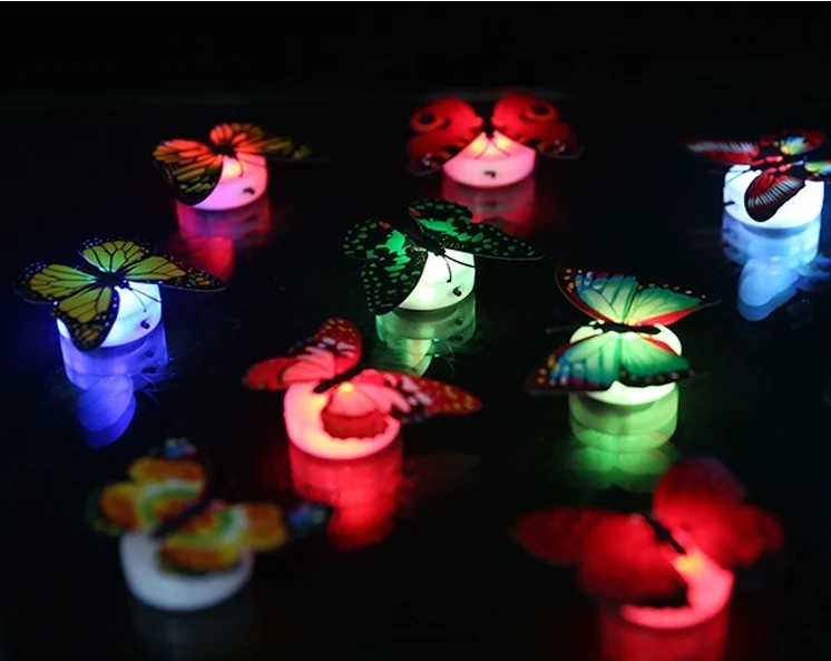 Декоративсветильник присоски носветильник бабочка свет s Цветок фонарь AUG889 | Дом
