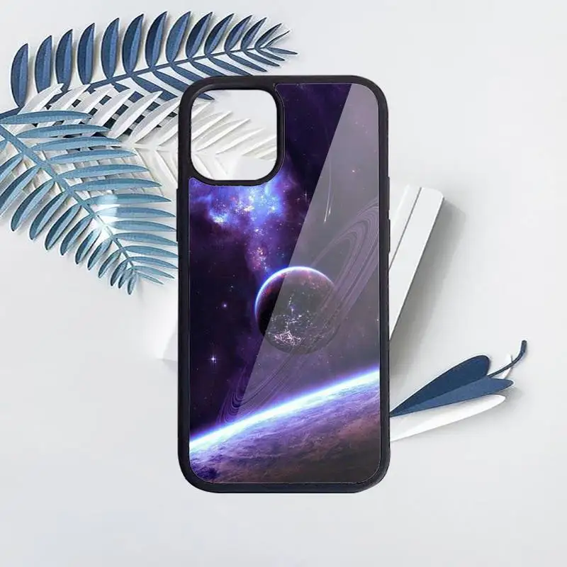 

Interstellar Purple Space Star Phone Case PC for iPhone 11 12 pro XS MAX 8 7 6 6S Plus X 5S SE 2020 XR Luxury brand shell funda