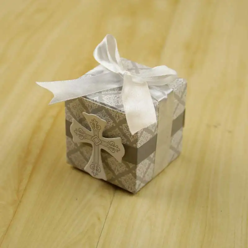 10 шт./лот креативная коробка для первого причастия крестины детского душа
