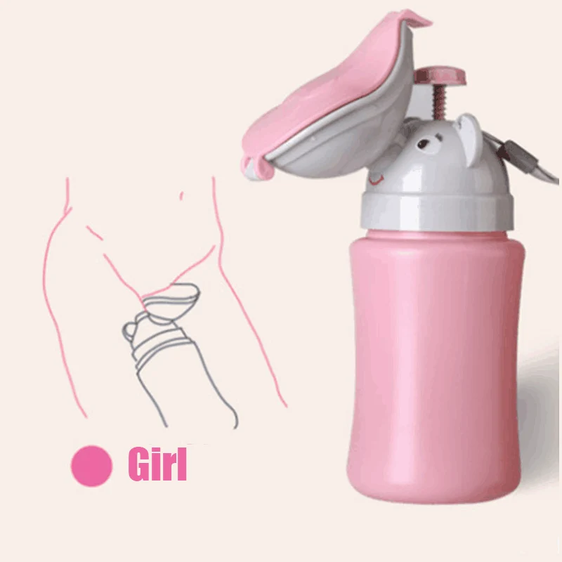 Pink IMBABY детская Портативный автомобильные дорожные писсуары мужской для маленьких девочек Детские писсуар Портативный ночной горшок детский Туалет тренер Детские писсуар - Цвет: Pink