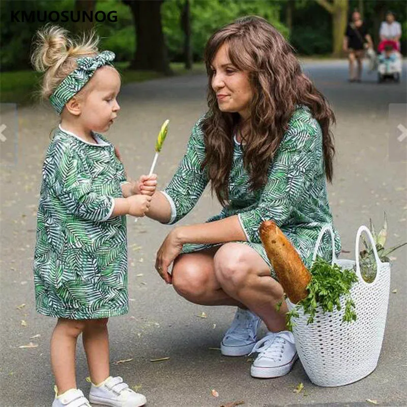 Family Matching Outfits Dress Mother Daughter Dresses Ladies Dresses Kids Clothes Mom Daughter Clothes Family Clothing C0254