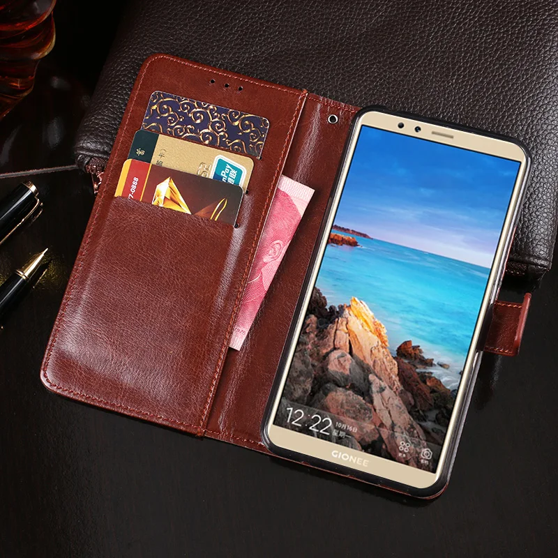 Чехол-книжка для Gionee M7 кожаный чехол-бумажник телефона с отделением карт