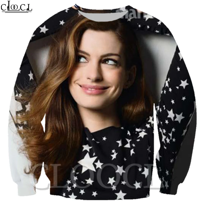Унисекс универсальные толстовки CLOOCL 3D принт Повседневная Звезда Анны хативей