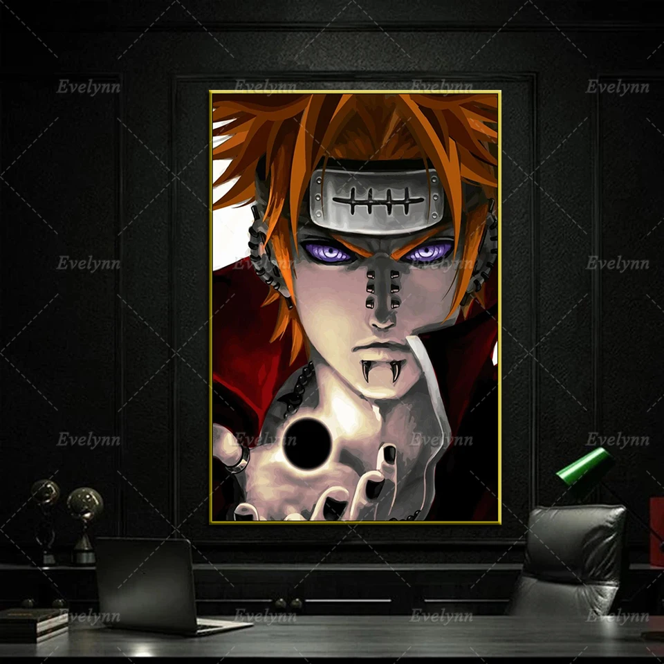 

Japanese Anime Naruto Pain Akatsuki Canvas Posters And Prints Wall Art Picture Living Room Cuadros Home Bedroom Decor Painting