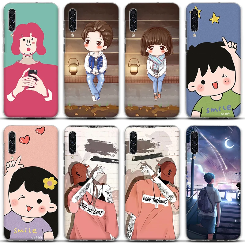 

Cool couple Silicone Phone Case For Huawei P30 P20 P40 P10 Lite Pro Soft Case For Huawei Y6 Y7 Y9 S Smart 2019 Cover