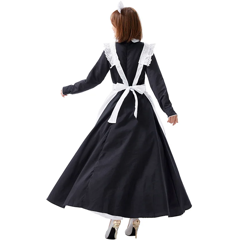 Костюм Официанта из кофейни косплей горничной Женский костюм на Хэллоуин для