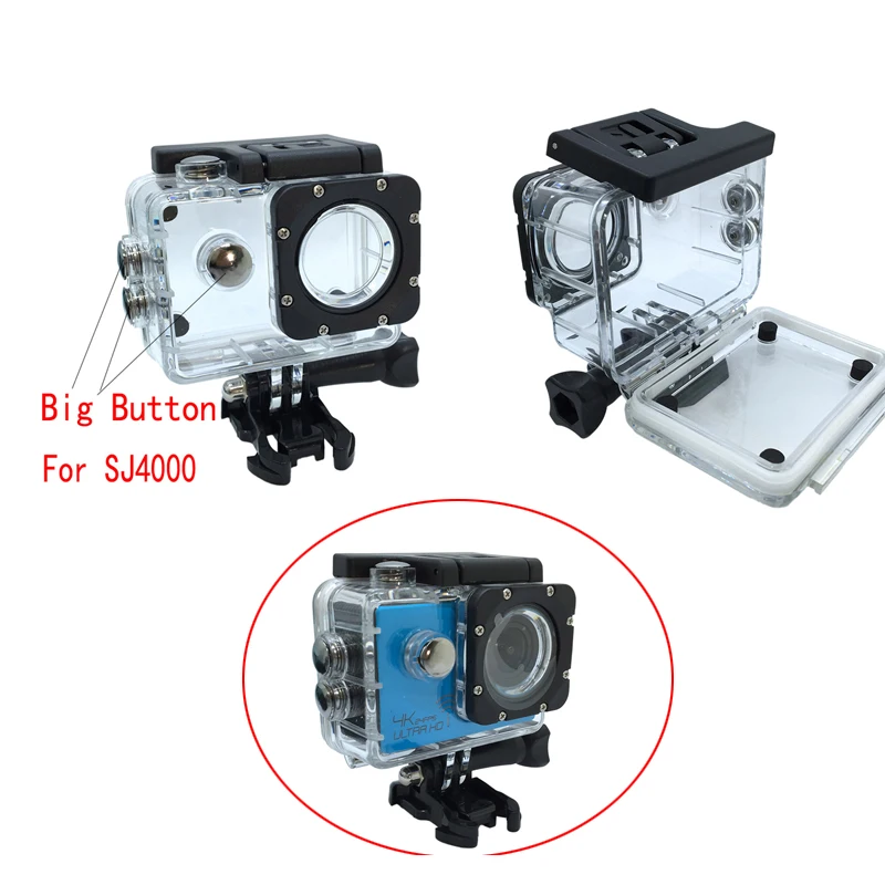 

Universal Waterproof Case Underwater Housing Shell for SJCAM SJ4000 WIFI SJ6000 SJ7000 SJ9000 Eken H9 SOOCOO C30 Action Camera