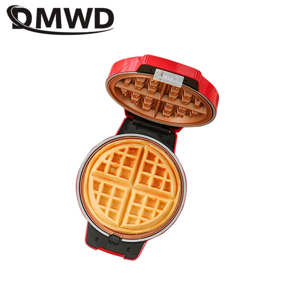 Harga DMWD Mesin Pembuat Donat Wafel Multifungsi Wajan Pemanggang Listrik Pembuat Sarapan Oven Pancake Pemanas Dua Sisi