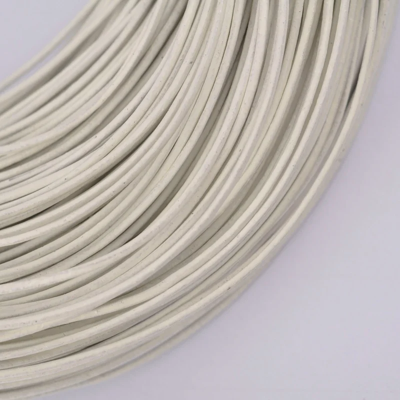 Шнур из натуральной кожи для ювелирных изделий черный темно-коричневый кофейный