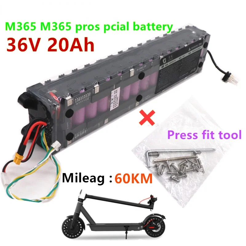

36V 20ah Xiaomi m356 special battery pack 36V battery pack 20000mah installation 60km + media adjustment tool