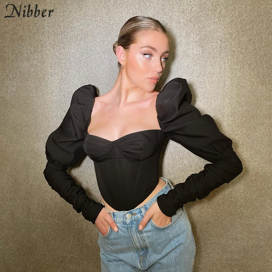 Элегантный романтический укороченный топ Nibber с асимметричным узором Женский