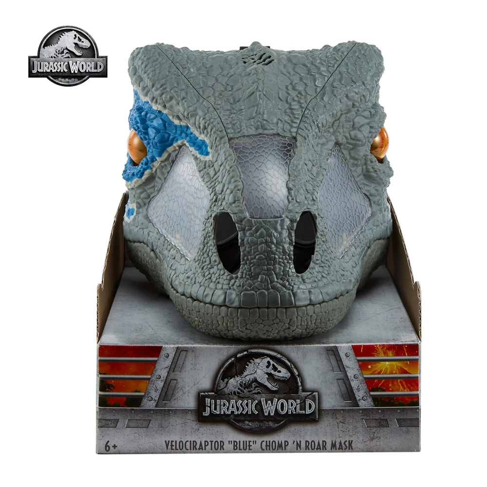 Игрушка Мир Юрского периода Маска сделай сам со звуковым эффектом Синяя