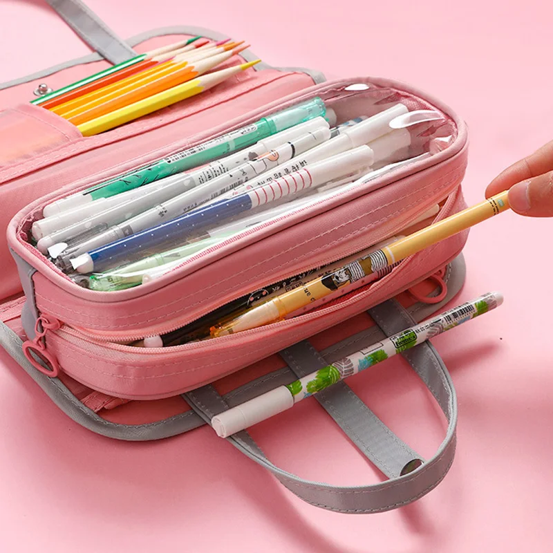 Пенал для карандашей многофункциональный большой емкости Держатель Сумочка