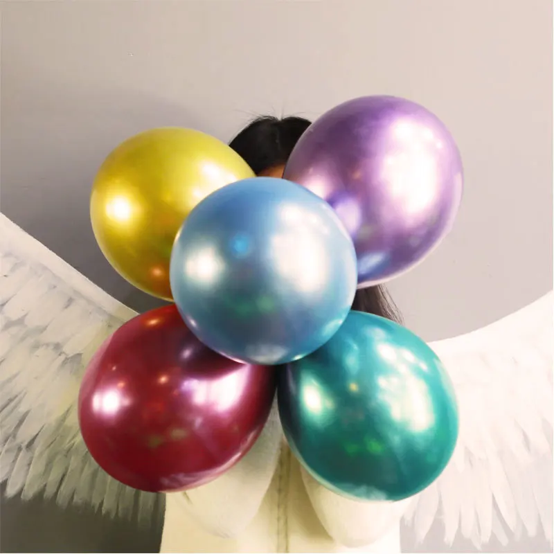 50 шт. свадебные принадлежности латексные шары перламутровые металлические яркие