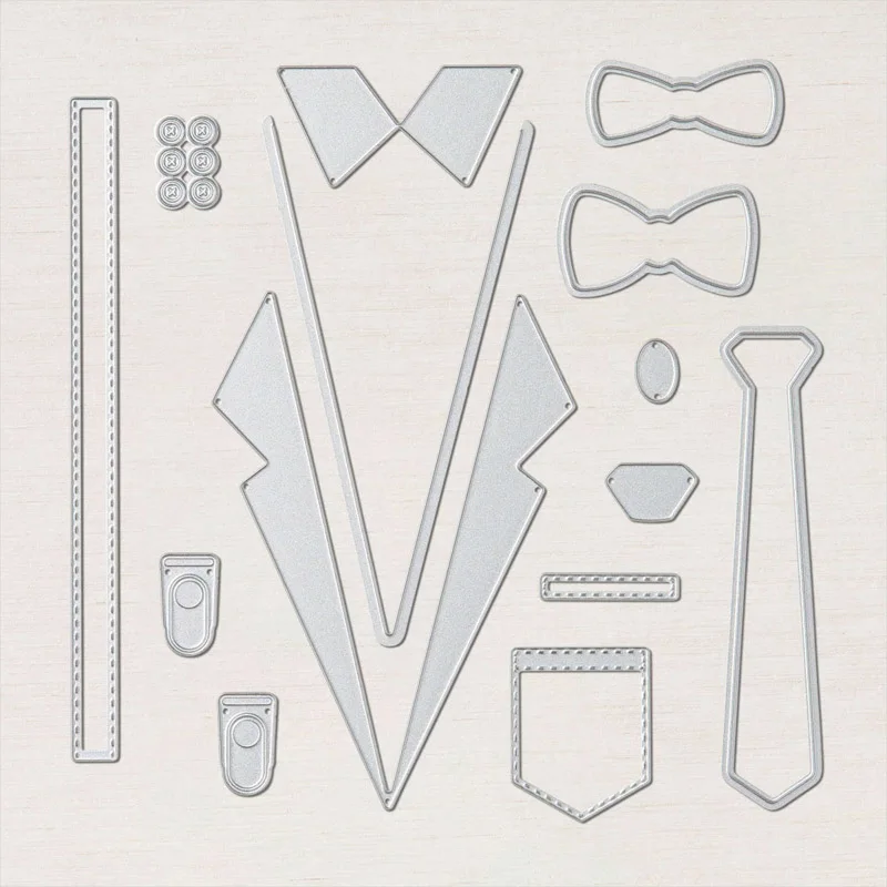 Набор штампов ручной работы и координационные штампы галстук День отца