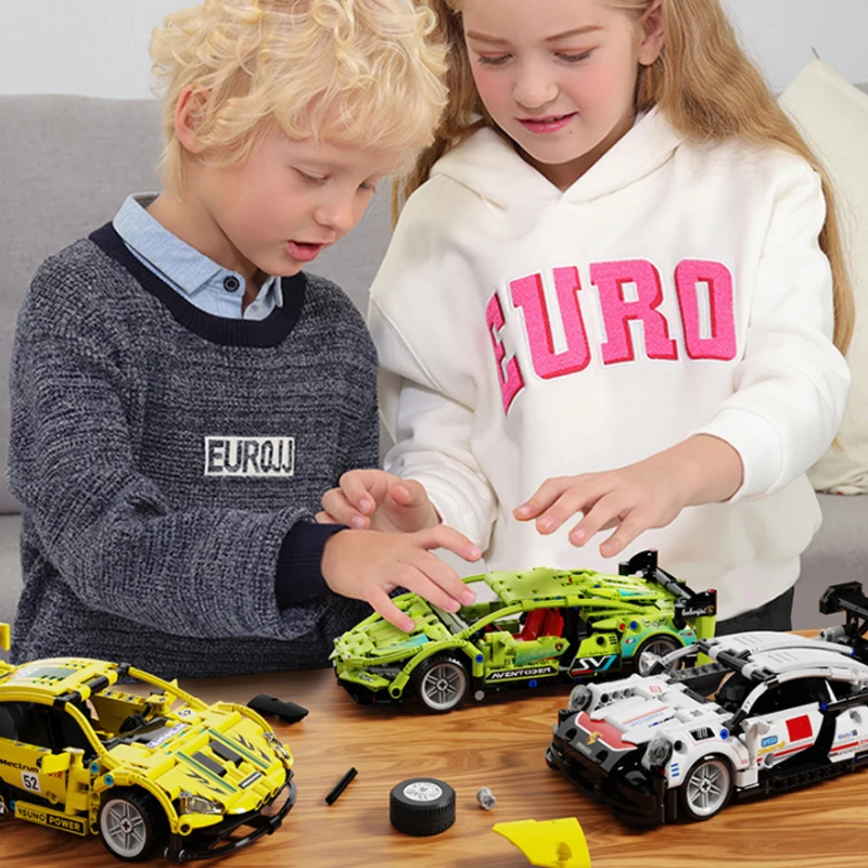 

Creative Technician City Pull Back Car Buiilding Blocks Creator Constructor Model KIds Child DIY Toy For Adult Gifts