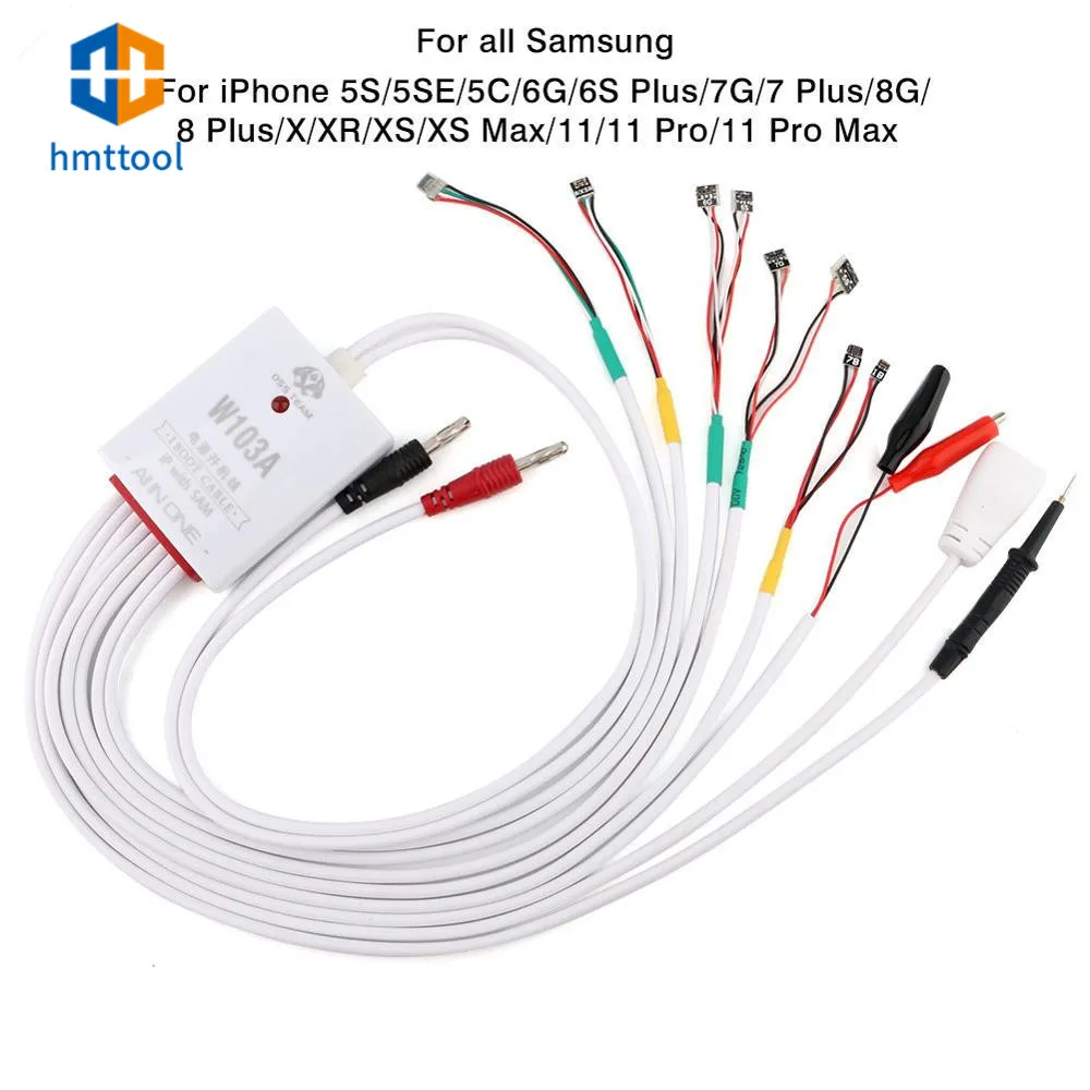 

OSS W103A DC Power Supply Current Test Cable Dedicated For IPhone 5S/5G/6/6S/Plus/7/8/11/Pro/Max/X/XS/MAX Samsung Tools
