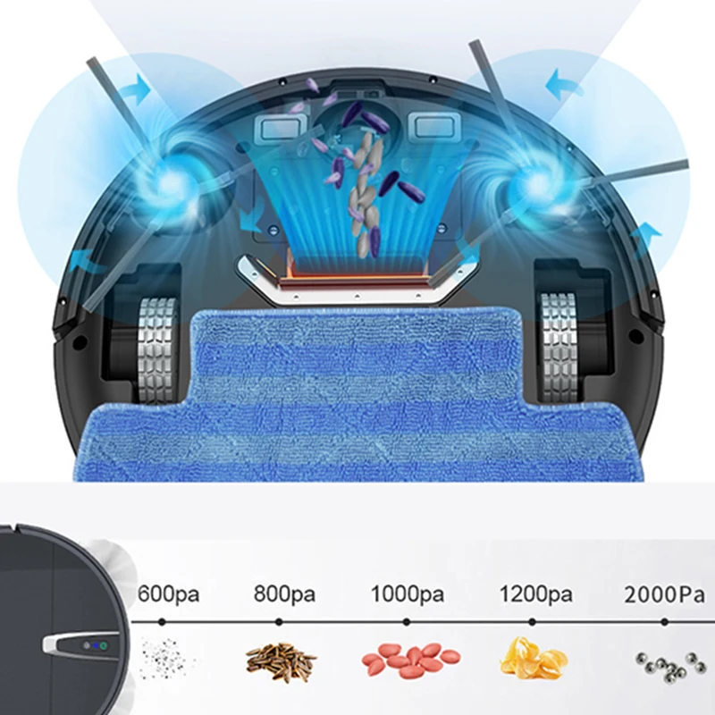 Интеллигентая (ый) автоматической заправки робот-пылесос Map навигация AI