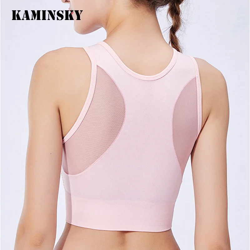 Женский сетчатый бюстгальтер с пуш ап Kaminsky 4 цвета нижнее Белье для сна дышащее