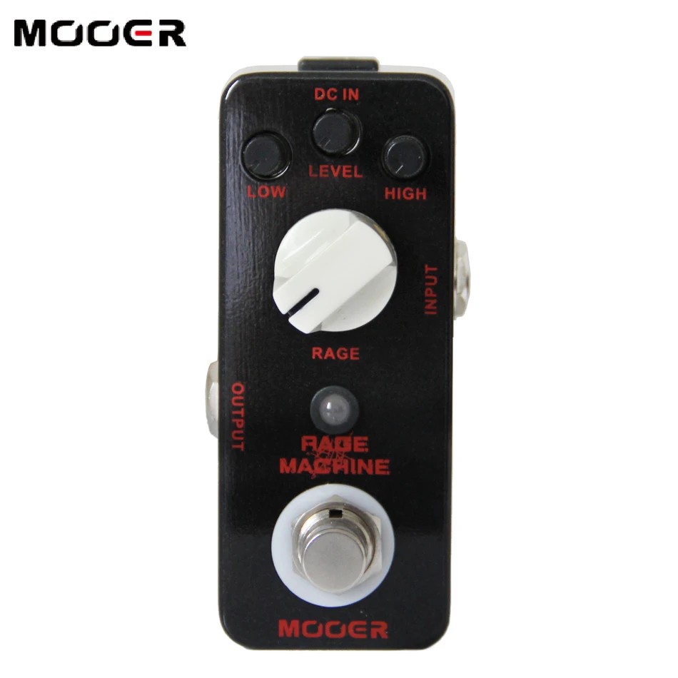MOOER RAGE станок тяжелый металл Искажение гитары педаль настоящий байпас полный