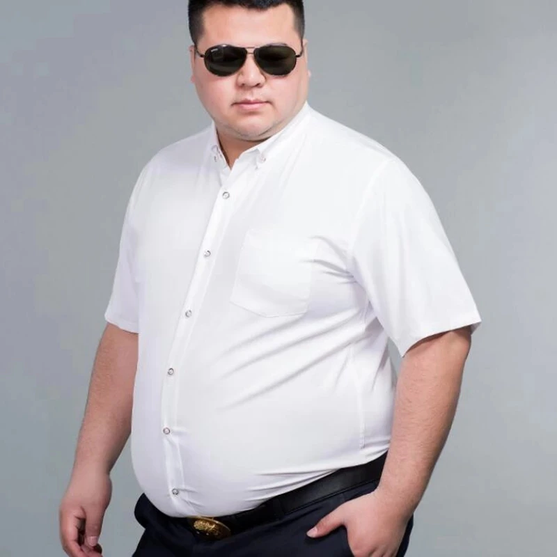 Рубашка мужская деловая с коротким рукавом формальная сорочка фиолетового