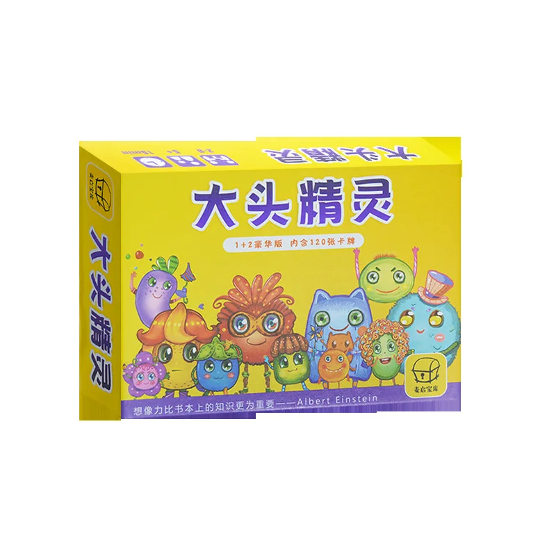 

Big Head Elf Doll Cards 120 Children's Educational Memory Parent-Child Interactive Toys Leisure Party Board Game Cards