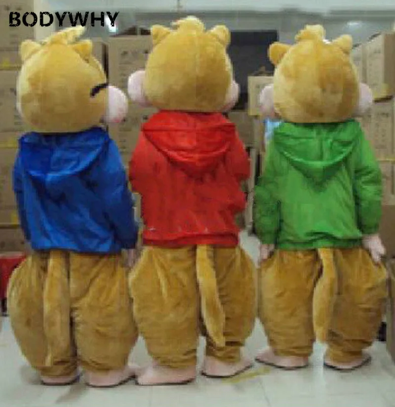 Plush Fursuit Chipmunk Cartoon Suit Mascot Clothing Advertising Promotion Easter Birthday Role Playing Party Game Mask for Head