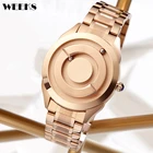 Роскошные часы для мужчин, полностью черные мужские кварцевые наручные часы из нержавеющей стали, минималистичные магнитные часы с бусинами и указателем, серебристый и золотой циферблат, Reloj