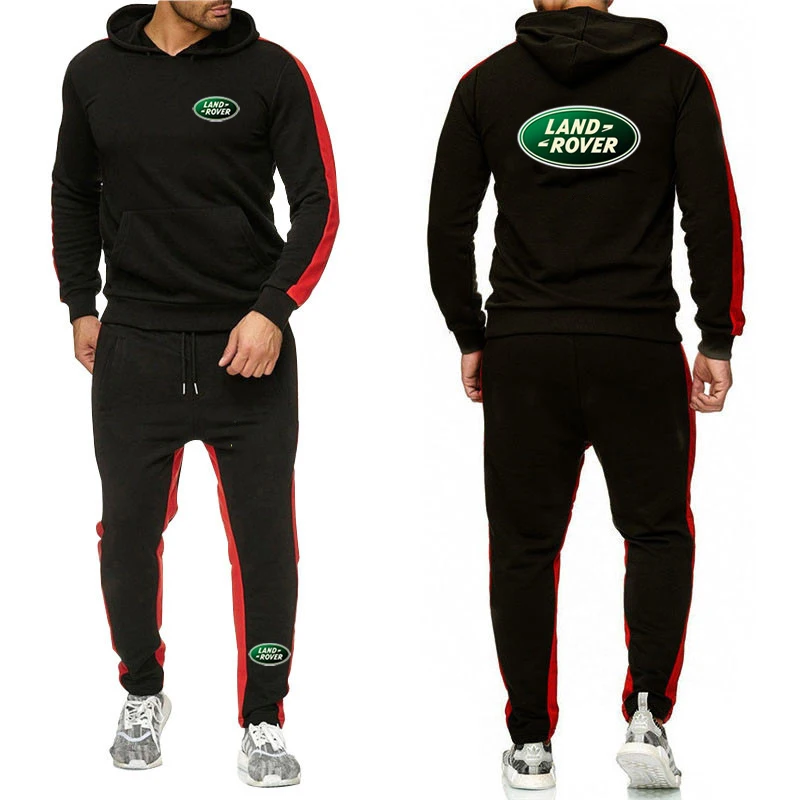 

2021 Autumn Winter Men Women Tracksuit Land Rover Logo Hooded Sweatshirt Pant 2 Piece Sets Jogging Sport Suit Outdoor Sportswear
