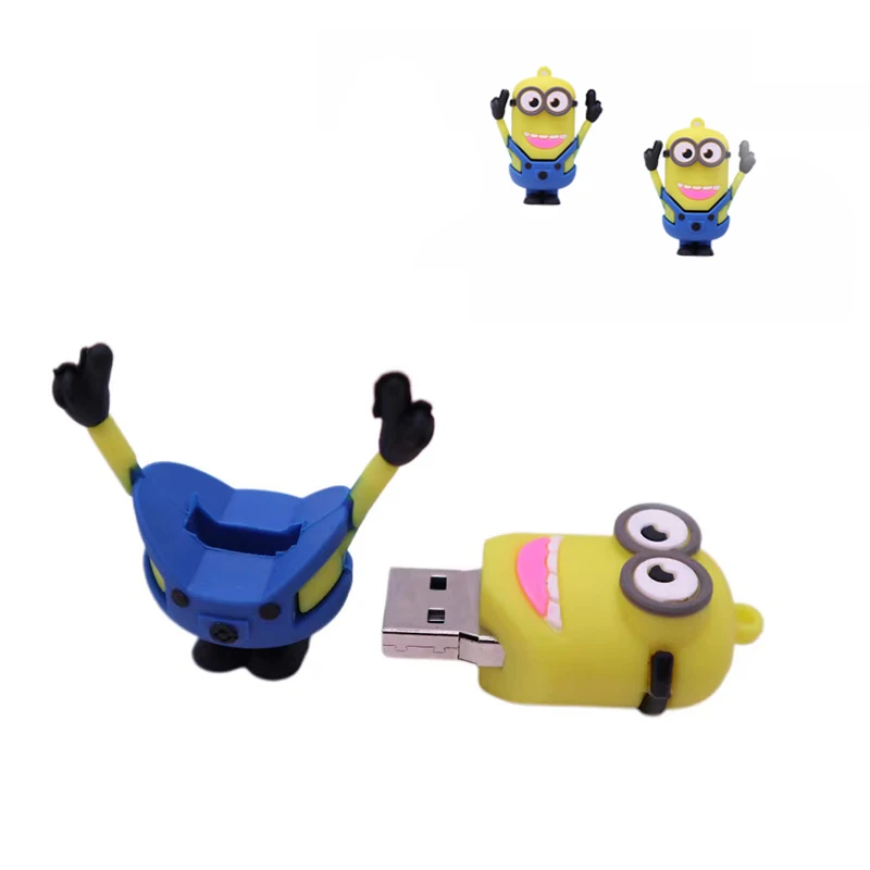 

Hot cartoon 4GB 8GB 16GB 32GB Usb Cool Flash Drives 128GB USB Villain USB Pen Drive Usb Memory Stick U Disk