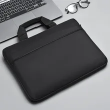 Briefcase Laptop Bag 14 15.6 Inch Computer Sleeve Solid Pouch Case for Tablet Macbook Huawei Xiaomi Lenovo Notebook Shoulder Bag