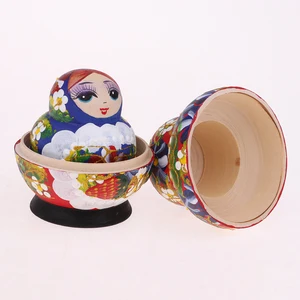 Матрешки русские деревянные ручной работы, 10 шт.