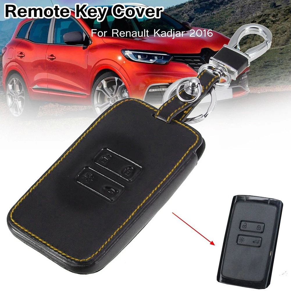 Car Leather Remote Key Case Cover Keychain Protective Shell For Kadjar | Автомобили и мотоциклы