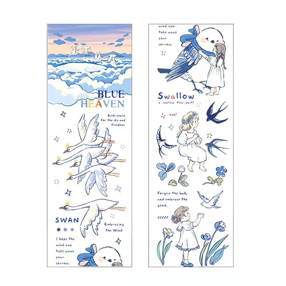 

Stationery Sticker Self-adhesive High Viscosity PET DIY Decoration Purse Luggage Mini Sticker Birthday Gift