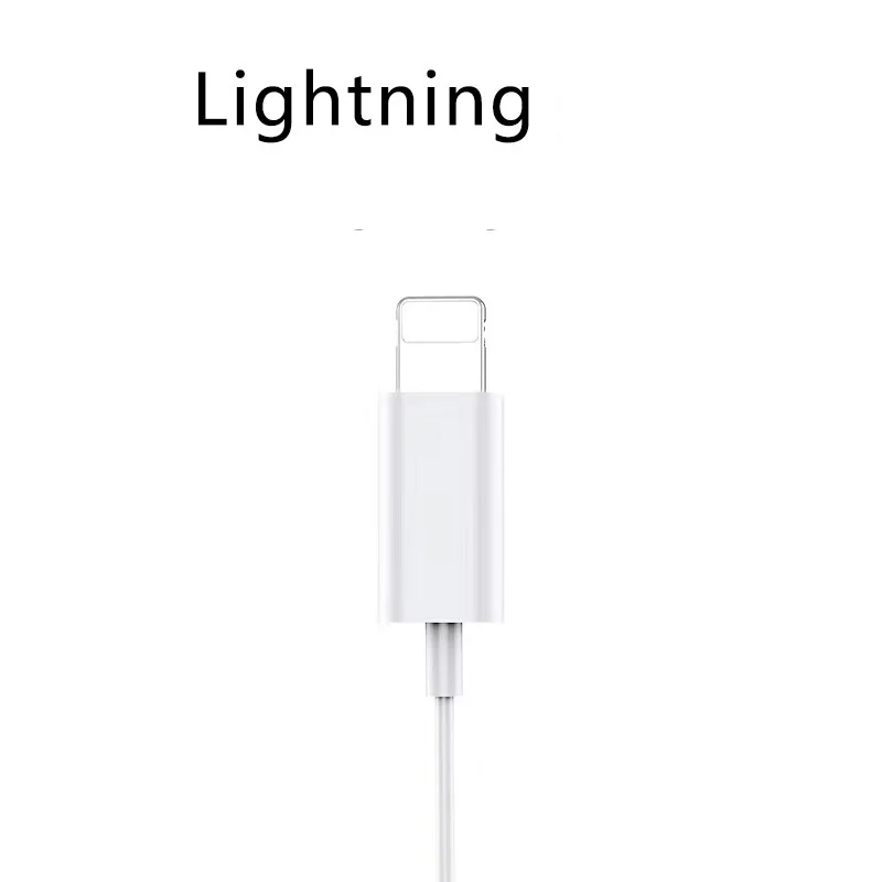 Для iphone Lighting наушники с микрофоном проводные стерео для Apple iPhone 8 7 Plus X XS MAX XR 11 Ear phone