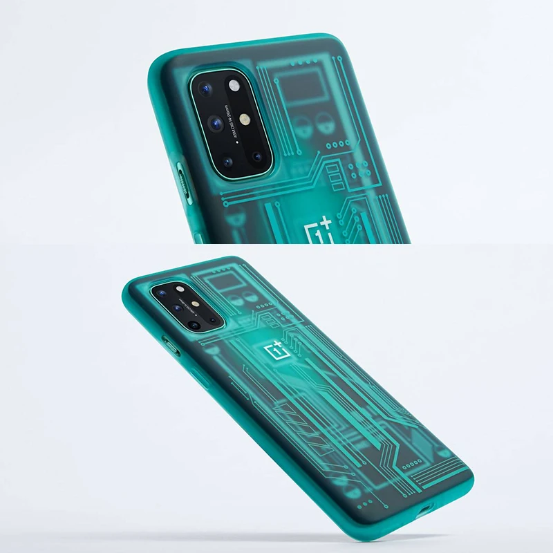 100% Оригинальный чехол OnePlus 8 T из песчаника карбоновый бамбука защитный 3D