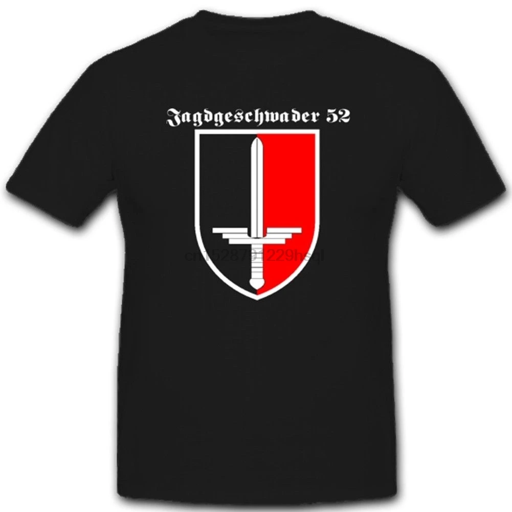Новая хлопковая Футболка JG 52 Jagdgeschwader Luftwaffe Deutschland Erich Hartmann-футболка Летняя