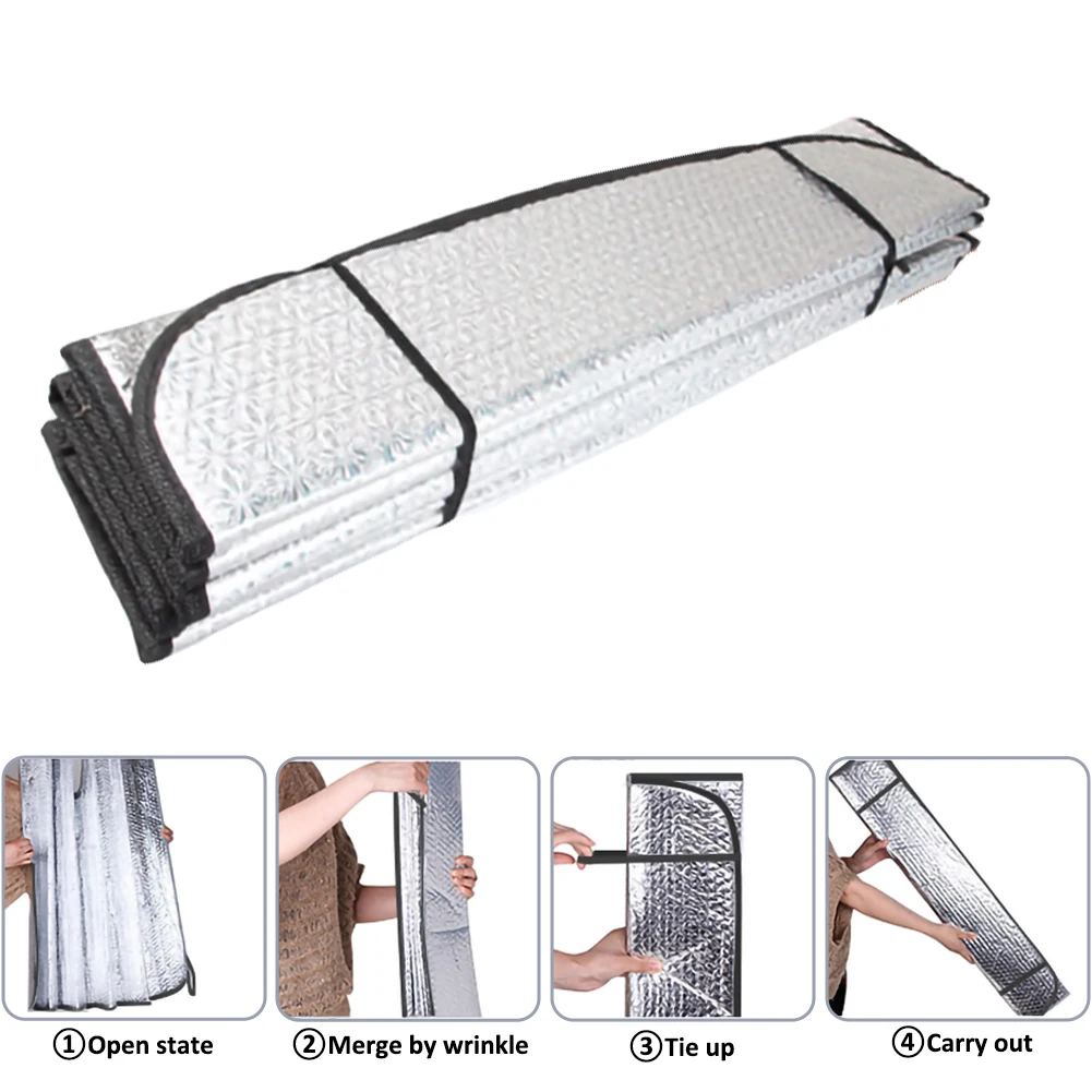 

Car Sun Shade UV Protection Cover Curtain Car Sunshade Film Windshield Visor Front Windshield Sunshade Cover Car Accessories