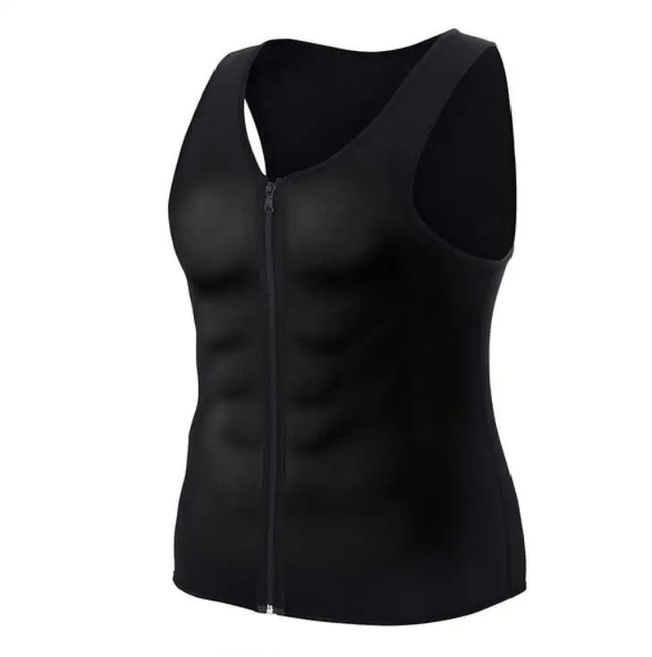 Мужская с капюшоном на молнии из неопрена Формирователь талии тренер для