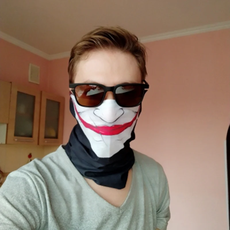 Бесшовный волшебный шарф с рисунком черепа маска для лица рыболовные