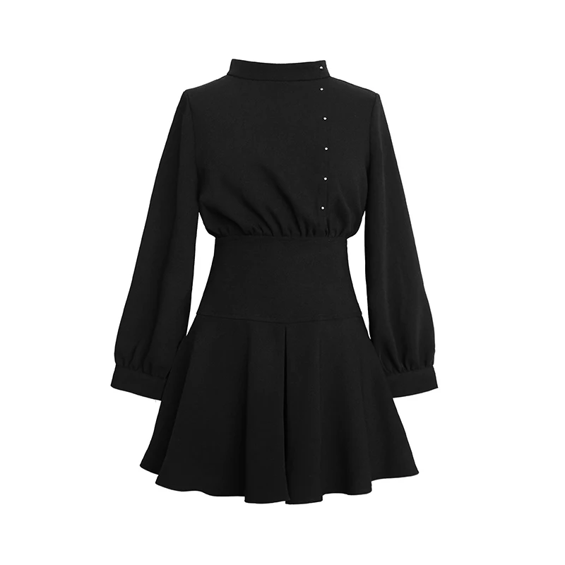 

Платье-мини женское осеннее, винтажное, с завышенной талией, в готическом стиле